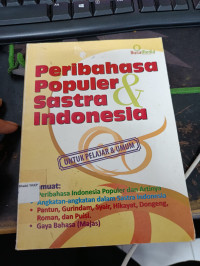 Image of Peribahasa Populer dan Sastra Indonesia